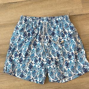 Bright ikat swim trunks